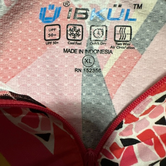 IBKUL BRIANNA WATERMELON LONG SLEEVES TOP - Picture 5 of 5